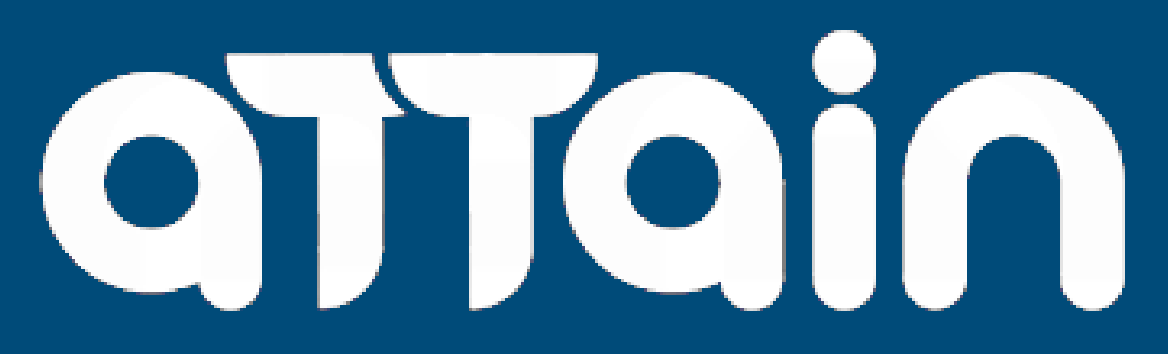 white attain logo